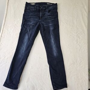 Gap 1969 Jeans 31P Resolution Slim Straight Leg Dark Wash Denim